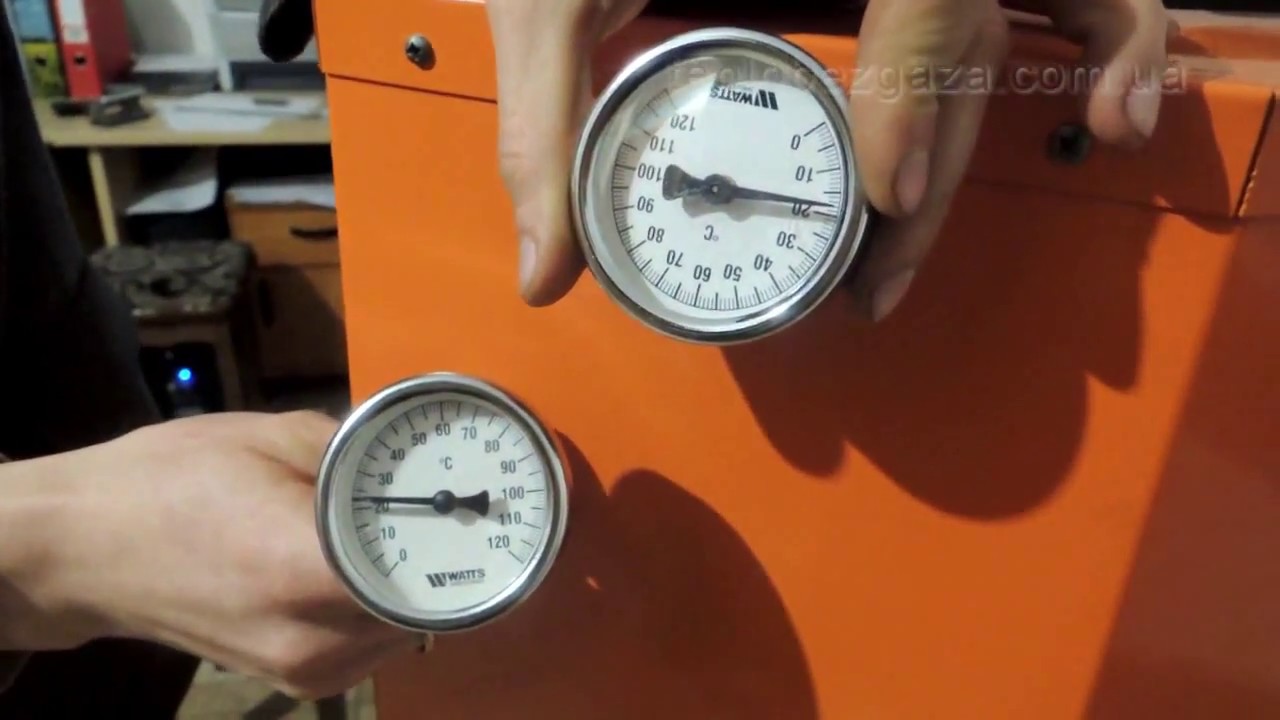 Термометр для твердотопливного котла